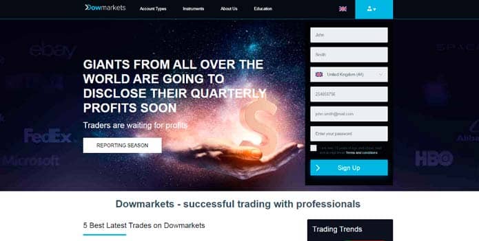 DowMarkets Forex broker review